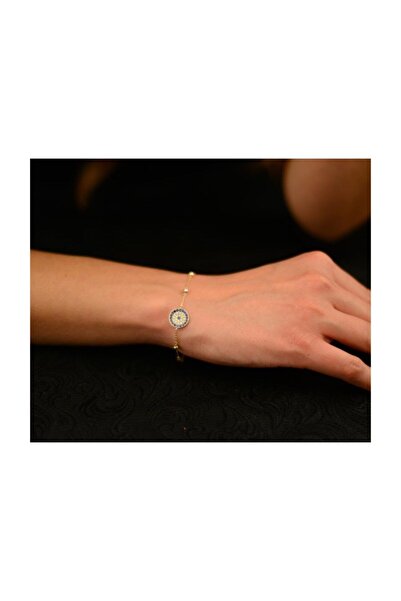 In Love 14 Ayar Altın Bileklik Nazar Boncuklu Altın Bileklik