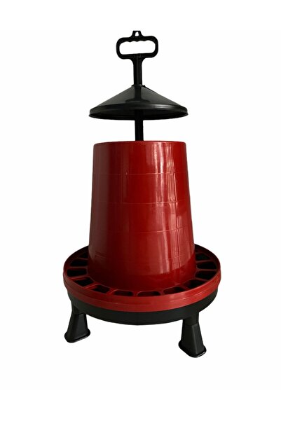 Elysian Ayaklı Yemlik Ve Suluk 2li Set 12 Kg Tavuk Yemliği Hindi Kanatlı Kümes Hayvanı Yemlikleri