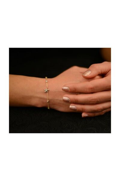 In Love Deniz Yıldızı Altın Bileklik 14 Ayar Altın Bileklik