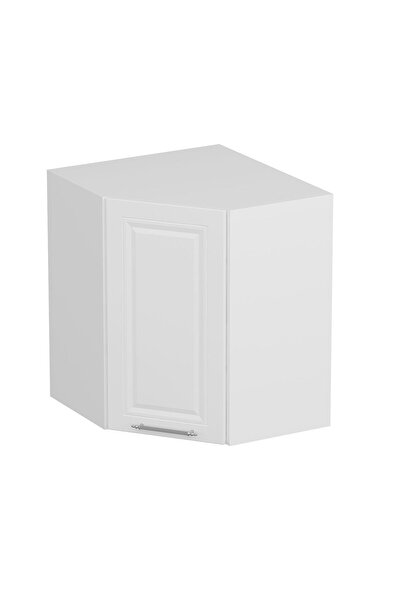 Minar Mutfak Modül Üst 1dk1r 60cm Köşe Dolap Beyaz Mebran C Beyaz