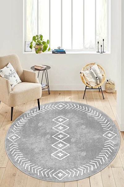 West Home سجادة مطبخ مستديرة قابلة للغسل ومضادة للانزلاق بطباعة رقمية وسجادة ...