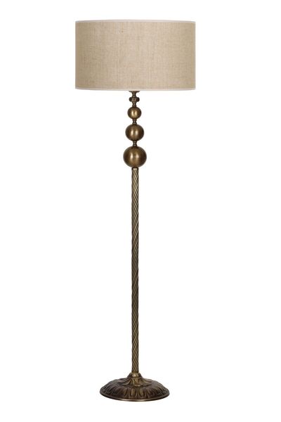 Vinner Vega Eskitme Üçlü Küre Tek Ayaklı Metal Lambader - Pre Hasır