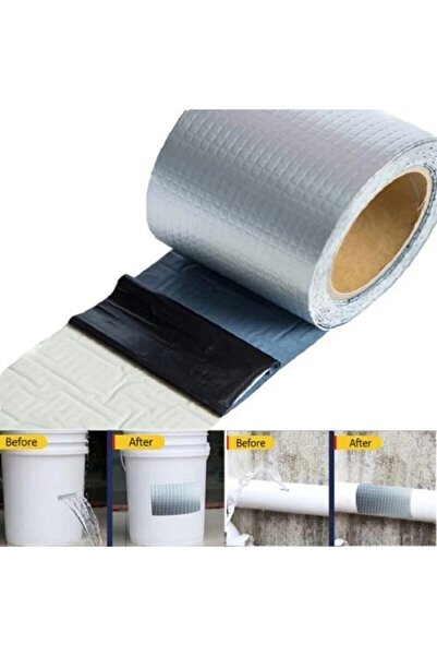 Dalian Home 3 Mt X 5 Cm Çamur Bant Su Sızdırmaz Güçlü Tamir Tadilat Bandı Çat...