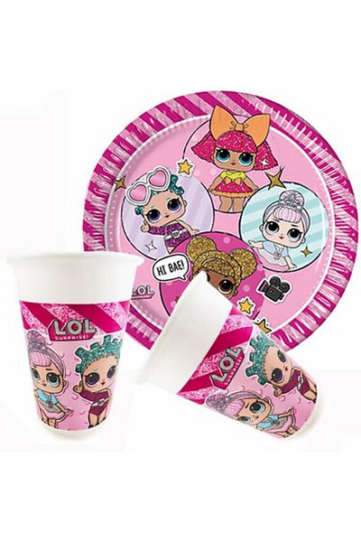 Öykü Σετ Lol Doll Cup and Saucer 8 τεμαχίων