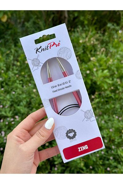 KnitPro Zing 80 cm 6,5 mm Σταθερή Μικροσκοπική Καρφίτσα