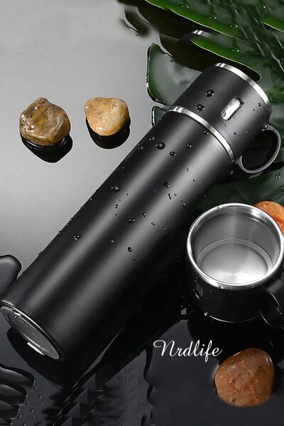 NRDLİFE 316 Stainless Steel Thermos Cup with 580 Ml Cup 20 Hours Hot-cold Thermos Mug Mug