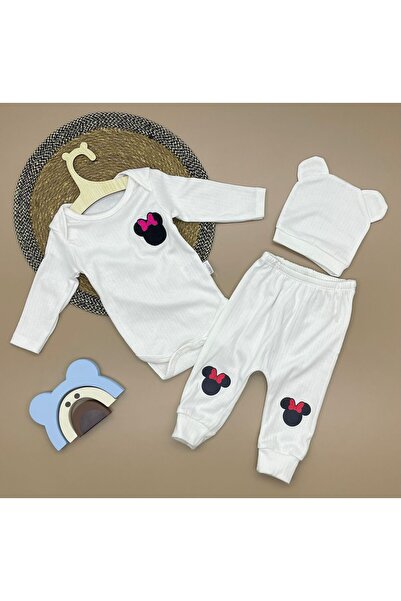 minibird baby طقم ماوس مكون من 3 قطع مطرز