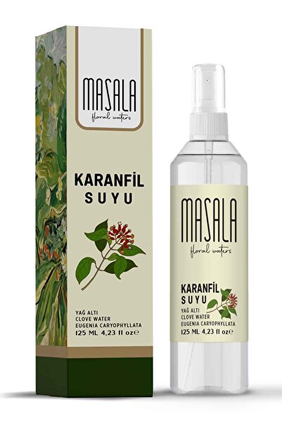 Masala Saf Karanfil Suyu 125 ml %100 Doğal Yağlı Hidrosol - Tonik Clove Flora...