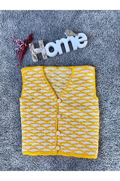 NEVALİN Hand Knitted Girl's Vest