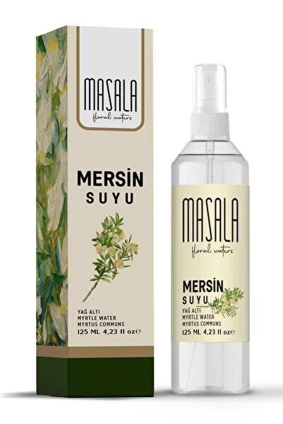 Masala Mersin Suyu 125 ml - Myrtle Floral Water -Sebum Ve Yağ Dengeleyici Hid...