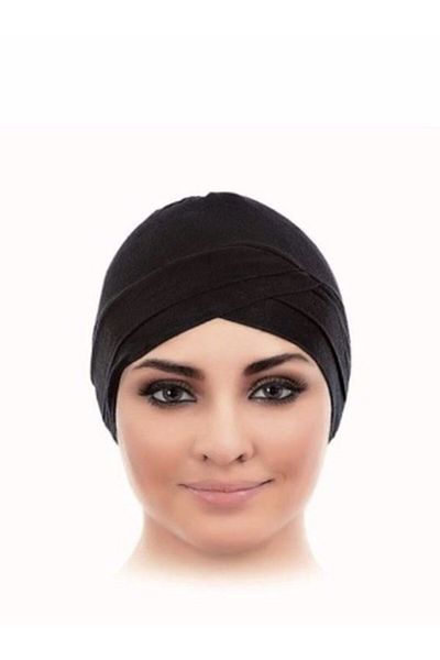 by boneci Combed Cotton Cross Bonnet White