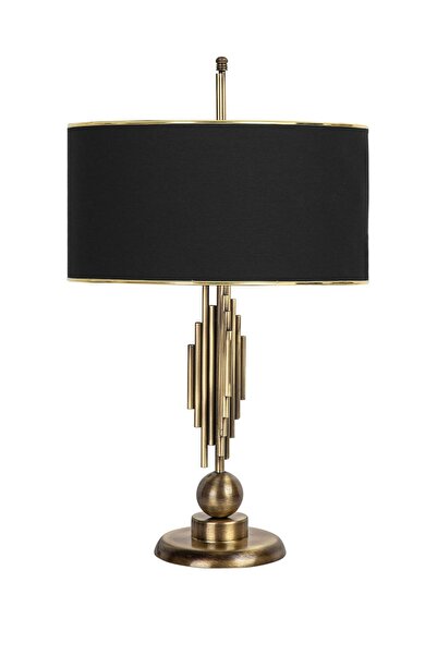 Vinner Marche Mka-01 Eskitme Mat Gold Metal Abajur - Gold Siyah