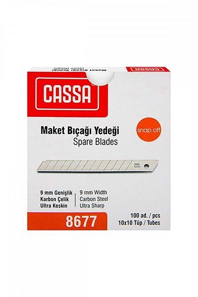 Cassa Utility Knife Refill 9mm 100Pcs