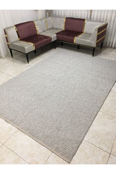 Emirbaş Sade Desen Modern Dokuma Bukleli Salon Oturma Çocuk Odası Halısı