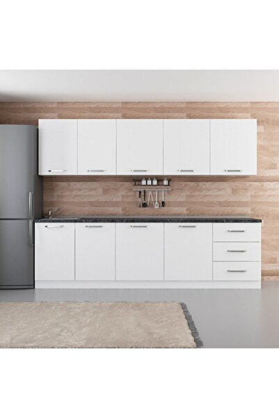 Minar 280 Cm Mutfak Dolabı Beyaz 280-b2