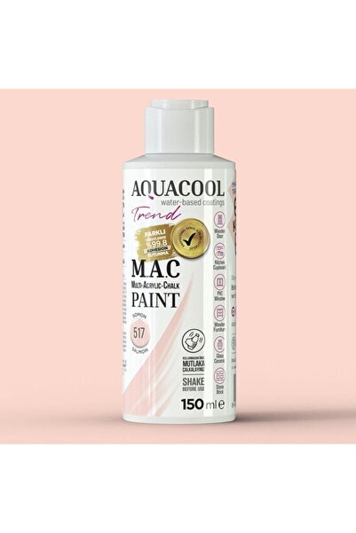 AQUA COOL Aquacool Trend M.a.c Hobi Boyası Su Bazlı Akrilik 517 - Somon 150 ml