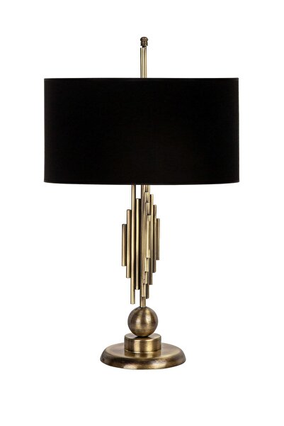 Vinner Marche Mka-01 Eskitme Mat Gold Metal Abajur - Siyah