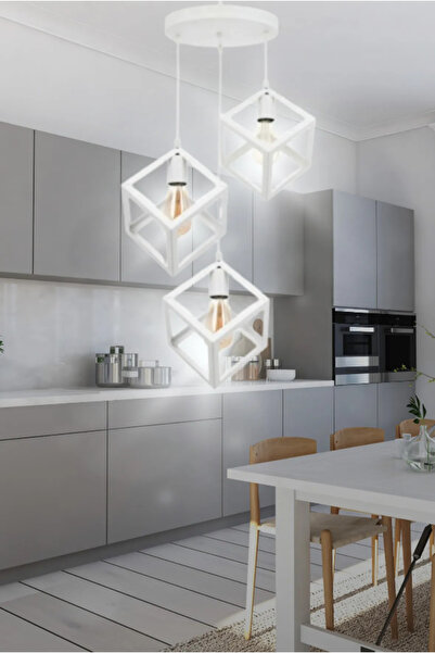 SimaAvize Rustik Retro Metal Küp Avize