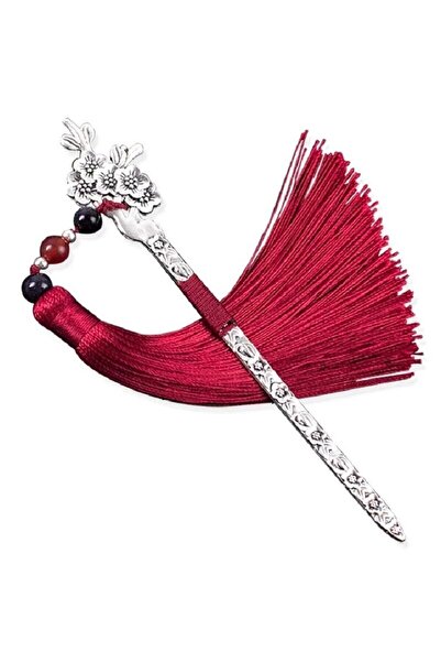 Alsade Çin Tarzı Retro 15 Cm Metal Kitap Ayracı Sopa Toka