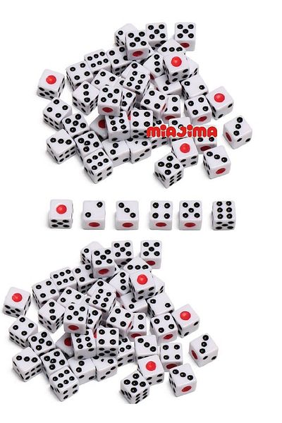 Miajima 9 Mm Red Dot Imported Bone Backgammon - 20 Pieces Cornered