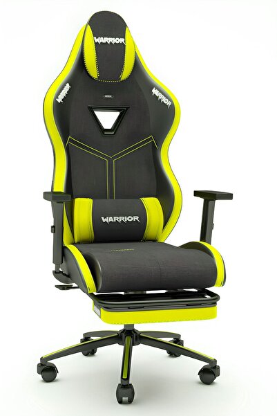 warrior Aragorn Kumaş Oyuncu Koltuğu - Sarı - Ayak Uzatmalı Bilgisayar Sandalyesi - 1598b0512