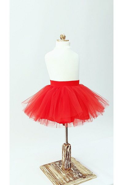 LULLY KİDS Girl's Red Lined Gymnastics Costume Ballet Tutu Skirt April 23