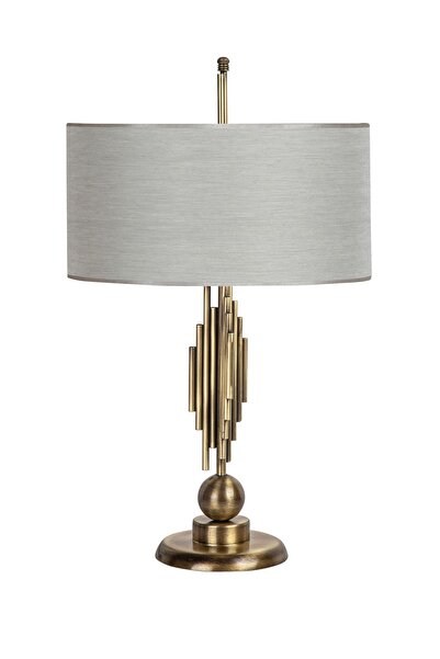 Vinner Marche Mka-01 Eskitme Mat Gold Metal Abajur - Pre Gri