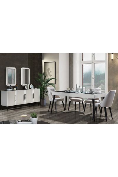 mobilyabazari Asil %100 MDF Yemek Odası Takımı