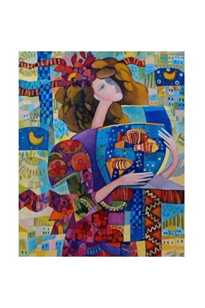 Pastelya Sayılarla Boyama Seti Çerçeveli Kasnaklı Kadınların Iç Dünyası 60 X ...