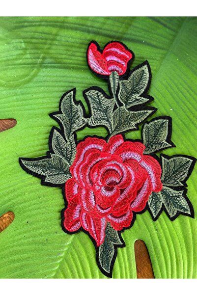 Gönülden Tasarım 24x17 cm Vezena Ç Cvetni dezen Aplikacija za peglanje i šivenje