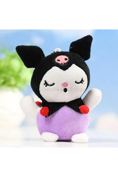 Meyra Accessories Sanrio Kawaii Kuromi 12 Cm Peluş Anahtarlık Yumuşacık Sevimli Hediyelik