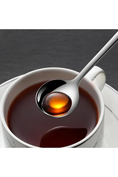 MADYMARK 6-Piece Silver Teaspoon - Coffee Ice Cream and Dessert Cake Sugar Set