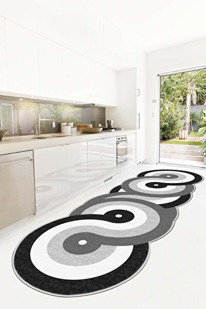 Confidence Home Makinede Yıkanabilir Kaymaz Taban Leke Tutmaz Gri Kesimli Mut...