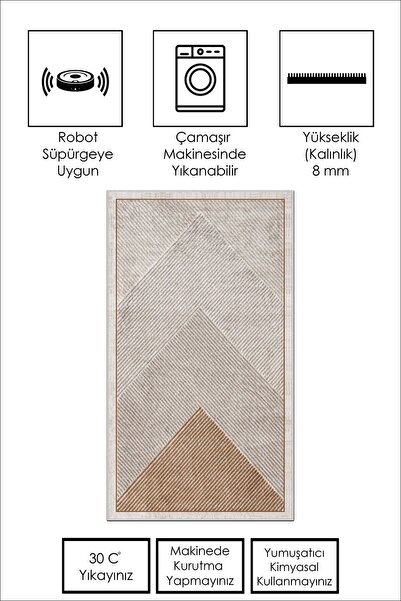 Confidence Home Machine Washable Non-Slip Base Stain Resistant Modern Living Room Carpet Kitchen Carpet and Runner