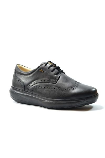 Dr.Comfort DrComfort 10006-2 Black Genuine Leather Bonded Orthopedic Diabetic Men's Candy Shoes