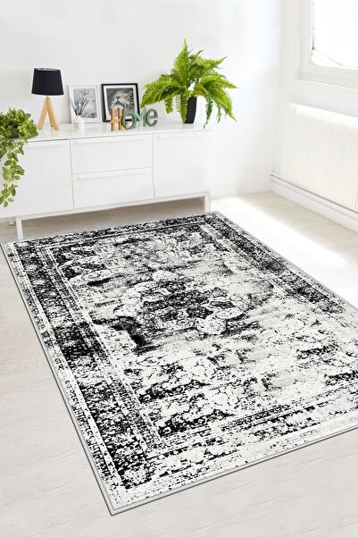 Confidence Home Dijital Baskı Yıkanabilir Kaymaz Taban Salon Halısı Mutfak Ha...