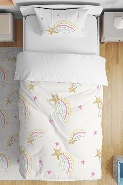 EVPANYA مجموعة مفروشات أطفال مفردة منقوشة بنجوم رماية