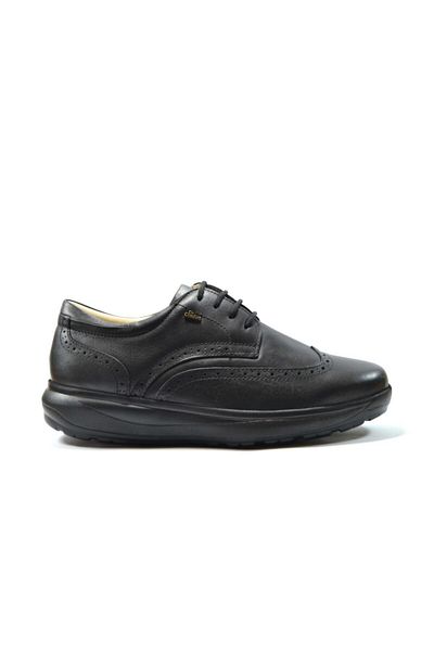 Dr.Comfort DrComfort 10006-2 Black Genuine Leather Bonded Orthopedic Diabetic Men's Candy Shoes