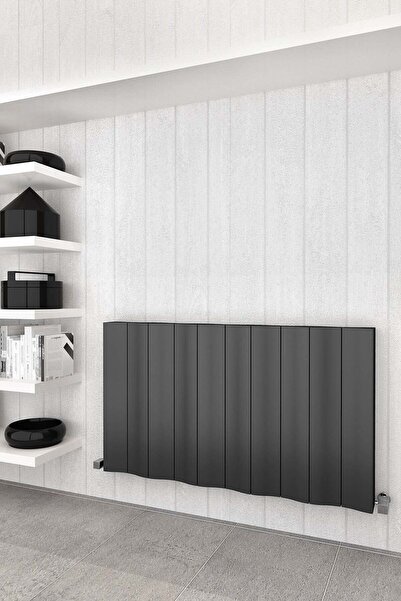 Sanica Faro Dekoratif Radyatör Tek Panel Antrasit Siyah 600 X 409 Cm