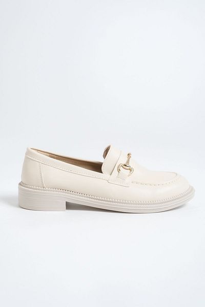 Shoesers Γυναικεία Loafer πόρπη Λεπτομερή δερμάτινα μοκασίνια casual παπούτσια