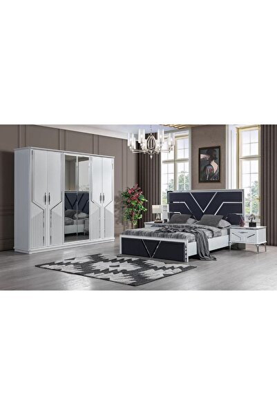 mobilyabazari Asel %100 MDF Bazalı Yatak Odası Takımı