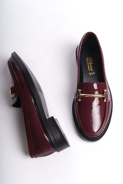 Shoesers Pantofi de damă cu design special cu cataramă elegantă din piele lacuită