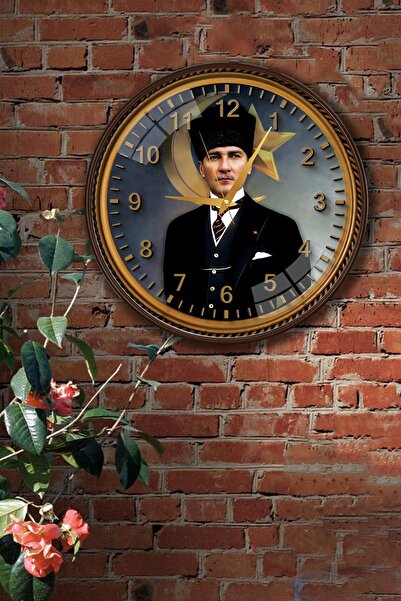 EMYA HOME Atatürk Duvar Saati - 29 cm