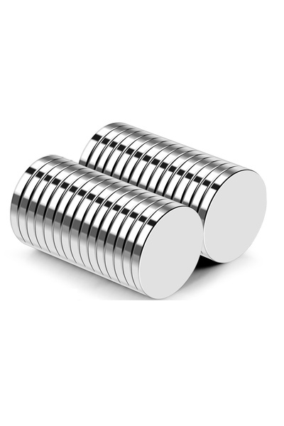 EXİZ TİCARET Güçlü Yuvarlak Neodyum Mıknatıs, (ÇAP: 18 MM KALINLIK : 2 MM) 10...