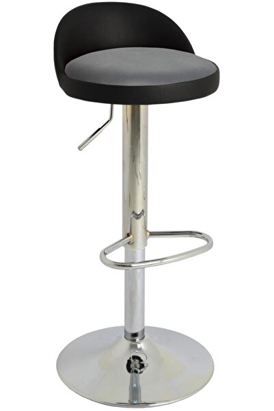 Bürocci Jack Bar Sandalyesi - Gri Deri - 9560s0125