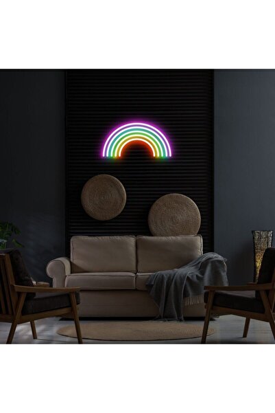 vinyuup Gökkuşağı Neon Led Aydınlatma 50 x 26 cm