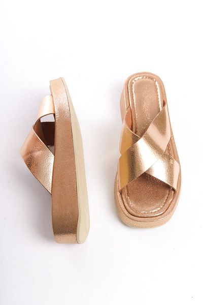 Shoesers Γυναικείες παντόφλες ορθοπεδικής σόλας από γνήσιο δέρμα ειδικής σχεδίασης
