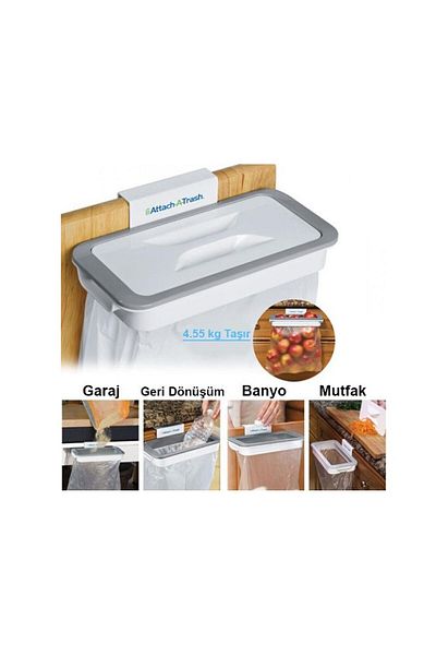 Evgereçlerim Lid Garbage Bag Holder Apparatus