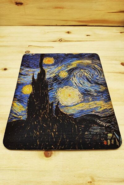 EL YAPIMI Vincent Van Gogh - Dikdörtgen Mouse Pad Bilek Destekli 1