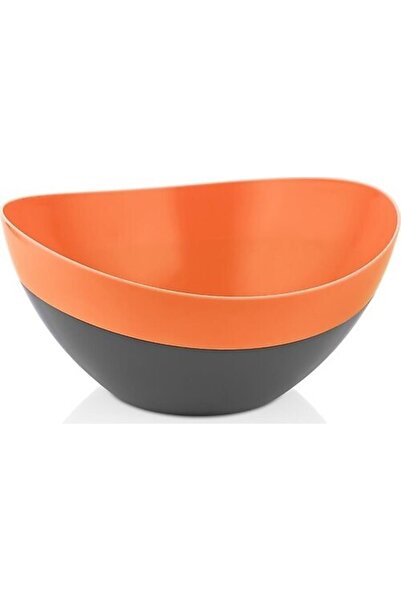 Qlüx Ideas 3000ml Maxi Soft Bowl - Double Color Gray and Orange
